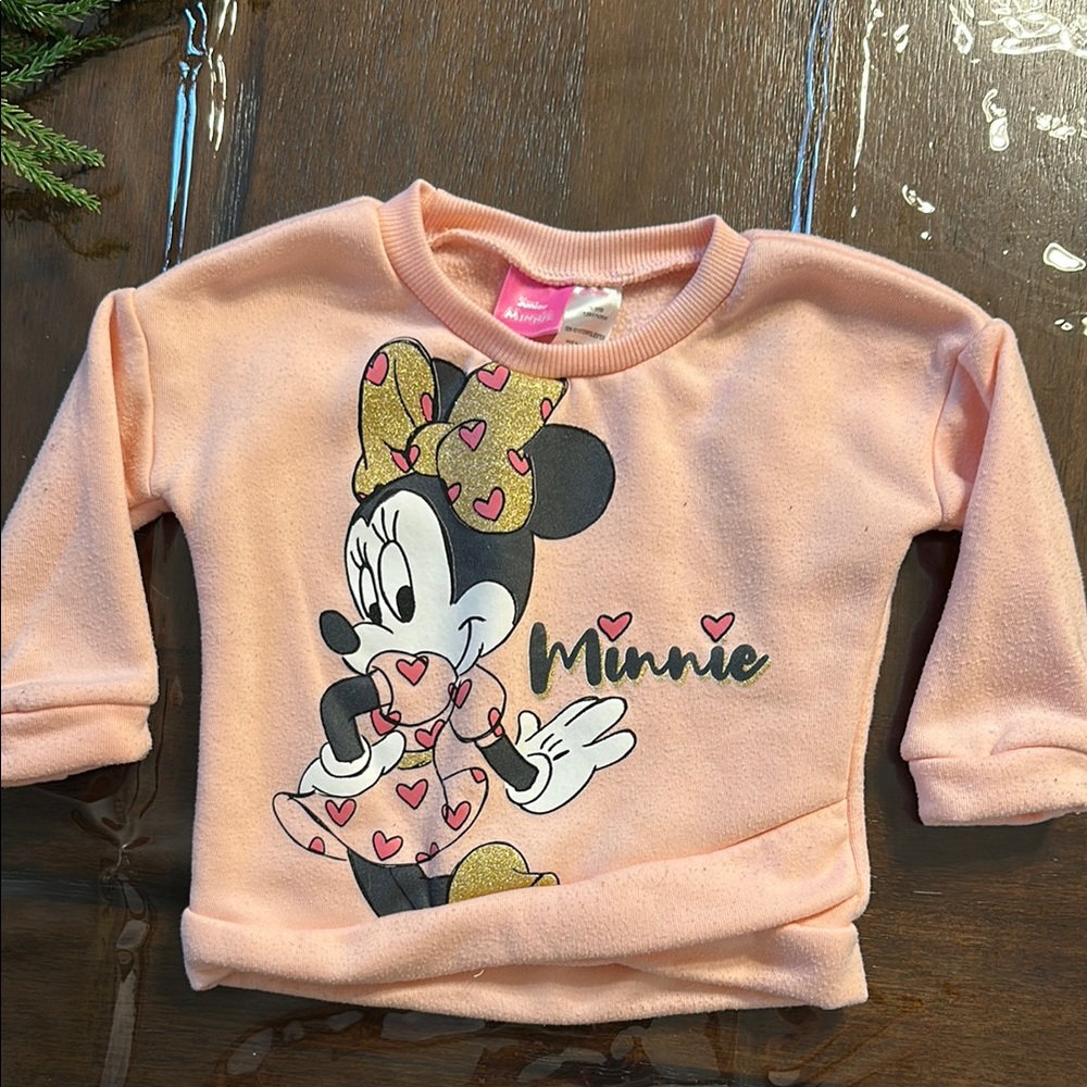 Disney Minnie Mouse Pink Kids Sweatshirt